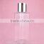 5oz 150ml clear plastic square pet bottle empty for cosmetic packaging