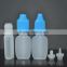 empty bottle tamperproof cap, vape oil bottle ,soft ldpe plastic bottle for ejuice long thin tips
