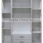 cheap wardrobe 4 doors MDF material pvc coated waterproof on surface