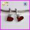 Jewelry On Line 925 Sterling Silver Enamel Heart European Charm Beads