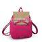 ladies fashion backpack girls PU shoulder handbag bag for teenagers made in China
