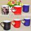 DIY 2015 New high quality 11oz Sublimation color changing mug heart shape handle