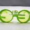 green christmas & party glasses, funny christmas & party glasses
