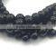 2.0mm Large Hole Hot Selling Round Black Onyx Gemstone Loose Beads Approximate 15.5 Inch