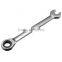 1pc Reversible Combination Stubby Ratchet Wrench Ratcheting Socket Spanner AR-76