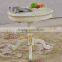 Europe Gorgeous and exquisite white wood round coffee table and end table set