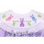 Bunny applique bishop dress for girl