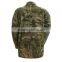 Fold over collar BDU military camouflage uniform