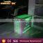 tempered glass wedding LED reception table welcome table