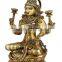 Brass laxmi with Jewellery 10"