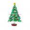 China manufacturer wholesale zinc alloy rhinestone enamel christmas pine tree brooch