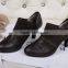 2016 Fashion dress shoes leather ladies high heel dress shoes for women