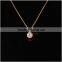 Artificial crystal gold ring necklace 2pcs set women bijoux accessories 2015