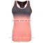 Fashion Style T-Shirts For Women Gradient Color Yoga TankTop Female Sports Crop tank top