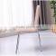 popular modern heated industrial nice look white faux leather dining chairs