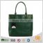P130-B2558 Big size ladies Ostrich pattern green leather tote bag women handbags