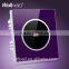 Hot WallpadWaterproof Purple Crystal Glass Touch switch 1 gang 2 way 3 way