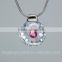Round Shape with pink pots fashion crystal pendants wholesale                        
                                                                                Supplier's Choice