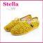 new high quality slip-on latest no lace men white canvas shoe