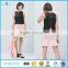 Lady Fashion Style Blush Midi Fluted Hem Skirt With OEM Services