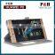 Wallet Design PU Leather Mobile Phone Flip Cover Window Case for Huawei P8