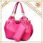 Soft Rose Tote Bag Metal Chain Connected Shoulder Strap Famous Designer Handbag