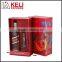 2 bottles & 1 cup cardboard wine box