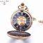 Wholesale Flower Mechanical Pocket Watch Necklace