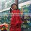 2013 latest girl party wear western dress Wholesale kids party wear red puffy dresses for teenagers IRL picture