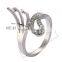 New Fashion Fashion Jewelry Women Lovely Gift Ring for Banquet Inlay Zircon Cubic