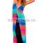 Strap neckline sexy women long maxi dress dip dye thailand clothing