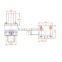 6VDC stainless steel flow control sensor sanitary water electric valves drain valve