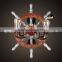 Decorative Modern Wall Lamp Iron Lamp Body Solid Wood Steering Style Lighting