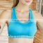 New custom nylon dry fit seamless padded fitness bra tube sport bra Yoga running H back