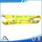 Yellow color silk printing lanyard