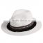 hot sale fashion simple paper straw tassel panama fedora hats