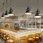 Industrial chrome retro chandelier,Retro industrial lamp loft style pendant lighting copper hanging light