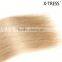20inch platinum blond 60color 100g european hair silk straight Hot Selling From chinese factories hair weft extension