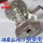 3PC RST Floating Stainless Steel Flange Ball Valve with Handles