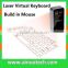 2015 hot sell projection virtual wireless mouse and keyboard bluetooth laser keyboard for iphone and android phone