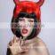 Cheap Red Halloween synthetic wigs, Anime cosplay wig
