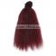 15cm length synthetic afro yaki hair piece for DIY doll wig