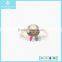 New Fashion Druzy Diamond White Gold Ring