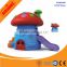 kindergarten funland Eco-friend plastic play house with slide for children