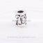 Wholesale Silver Plated Pave Milk Bottle Charm 925 Sterling Silver European Charms Bead Fit Diy Bracelet Women Fine Jewelry