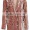 2016 Autumn Crinkle Velvet coats blazers suits women Custom
