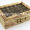 wooden display tea box,tea bags wood box,nature wood tea box