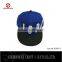 6 panels custom sport cap and hat Custom Flat Brim embroidery floral hats