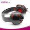 Gaming headset with led light mircophone