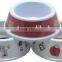 Round cheap plastic pet feeder melamine dog bowl